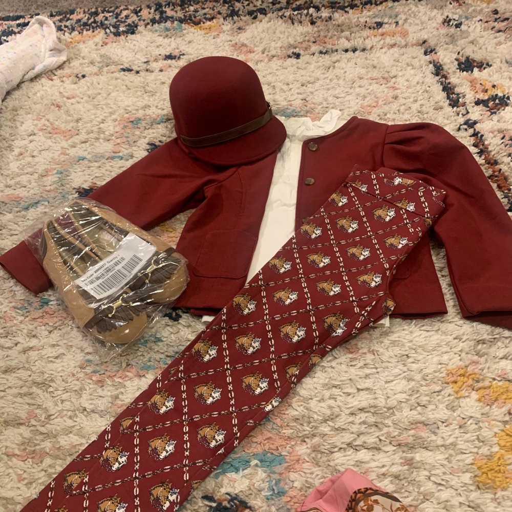 Janie and jack riding outfit with bridle hat 6